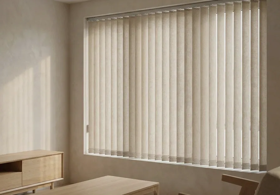 Vertical Blinds fitted in a Faerieglen home